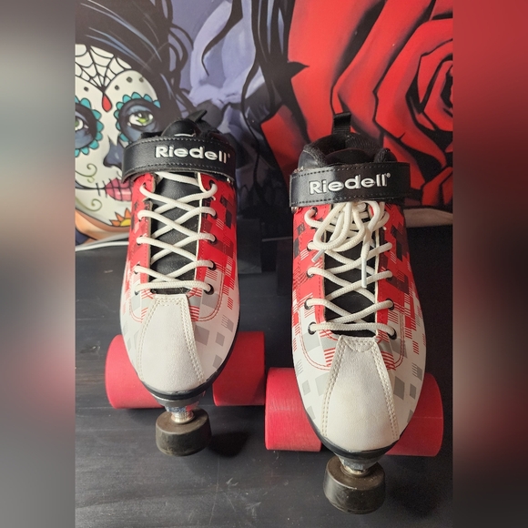 Riedell Dart Pixel Roller Skate Size 8 Indoor Performance Skates Unisex - Picture 2 of 7